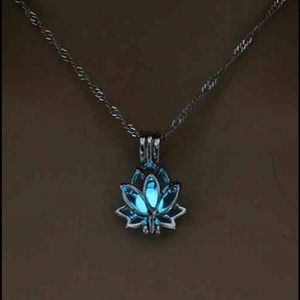 Lotus - Glow in the Dark Bead Pendant